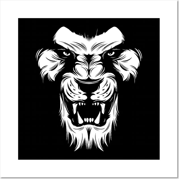 Lion Face Graphic Wall Art by adik